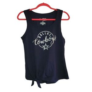 NFL Dallas Cowboys womens sleeveless t-shirt Tank Top, Tie Front. NWT XL, M, XS